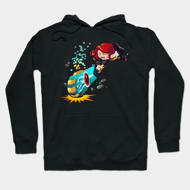 Red Smash Hoodie by kdot876